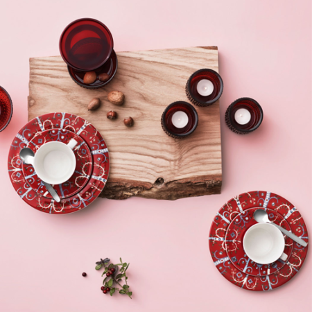 IITTALA TAIKA ROOD BORD 27CM - Afbeelding 2