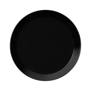 IITTALA TEEMA ZWART PLAT BORD 21 CM