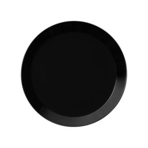 IITTALA TEEMA ZWART PLAT BORD 17 CM