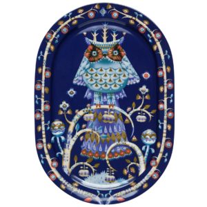 IITTALA TAIKA BLAUW SERVEERBORD OVAAL 41CM