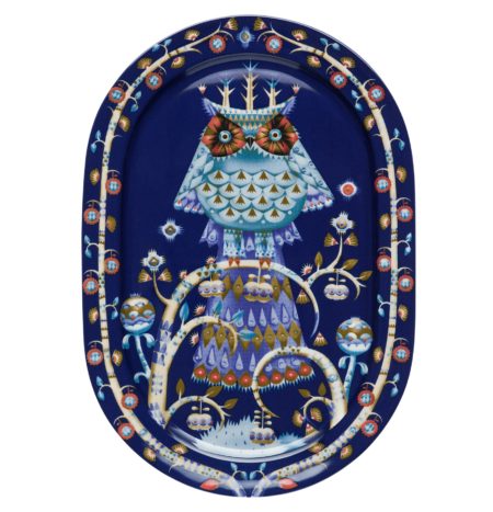 IITTALA TAIKA BLAUW SERVEERBORD OVAAL 41CM