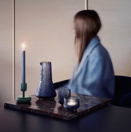 IITTALA NAPPULA DONKERGRIJS KANDELAAR 107 MM - Afbeelding 3
