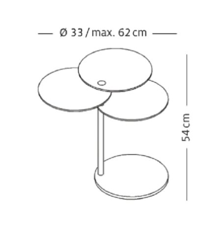 PIEPER CONCEPT BIJZETTAFEL MOLINO ANTRACIET - Afbeelding 2