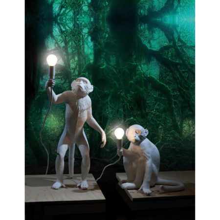 SELETTI MONKEY LAMP SITTING TAFELLAMP WIT - Afbeelding 12