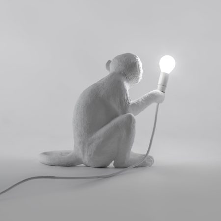 SELETTI MONKEY LAMP SITTING TAFELLAMP WIT - Afbeelding 8
