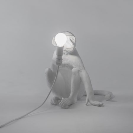 SELETTI MONKEY LAMP SITTING TAFELLAMP WIT - Afbeelding 7