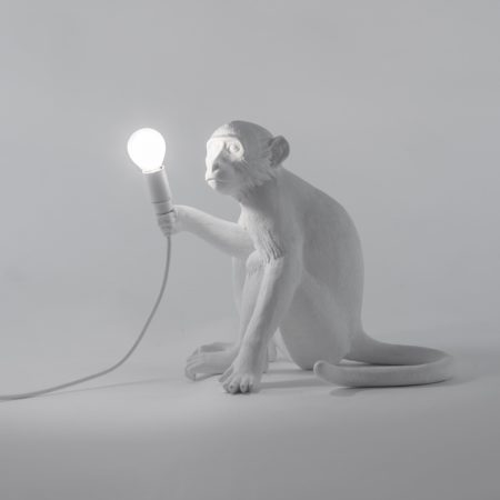 SELETTI MONKEY LAMP SITTING TAFELLAMP WIT - Afbeelding 9