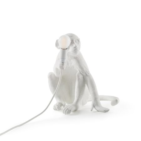 SELETTI MONKEY LAMP SITTING TAFELLAMP WIT - Afbeelding 3