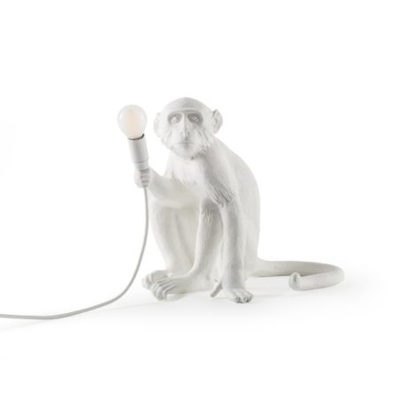 SELETTI MONKEY LAMP SITTING TAFELLAMP WIT - Afbeelding 2