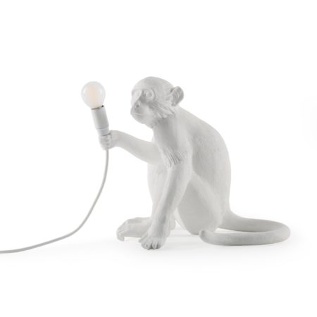 SELETTI MONKEY LAMP SITTING TAFELLAMP WIT - Afbeelding 6