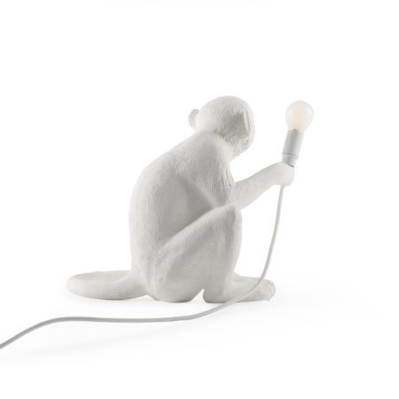 SELETTI MONKEY LAMP SITTING TAFELLAMP WIT - Afbeelding 4