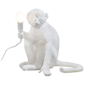 SELETTI MONKEY LAMP SITTING TAFELLAMP WIT
