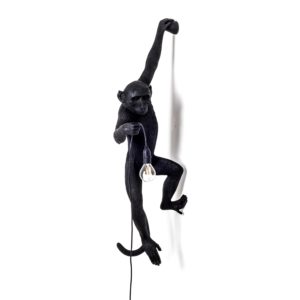 SELETTI MONKEY LAMP OUTDOOR HANGING WANDLAMP ZWART