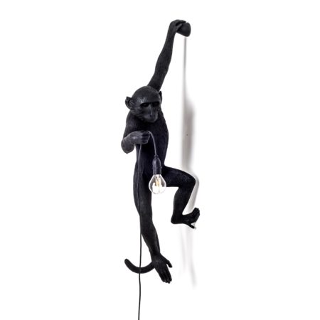 SELETTI MONKEY LAMP OUTDOOR HANGING WANDLAMP ZWART