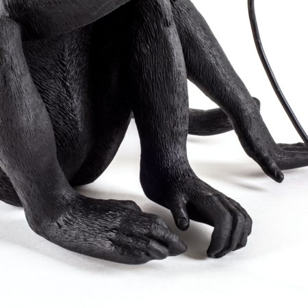 SELETTI MONKEY LAMP OUTDOOR SITTING ZWART - Afbeelding 7
