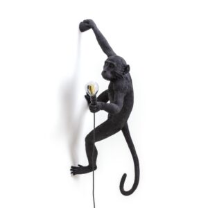 SELETTI MONKEY LAMP OUTDOOR HANGING WANDLAMP ZWART