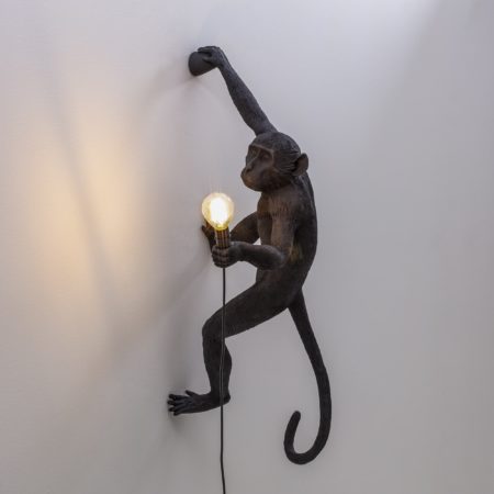 SELETTI MONKEY LAMP OUTDOOR HANGING WANDLAMP ZWART - Afbeelding 6