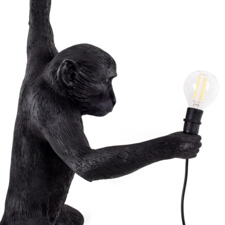 SELETTI MONKEY LAMP OUTDOOR HANGING WANDLAMP ZWART - Afbeelding 6