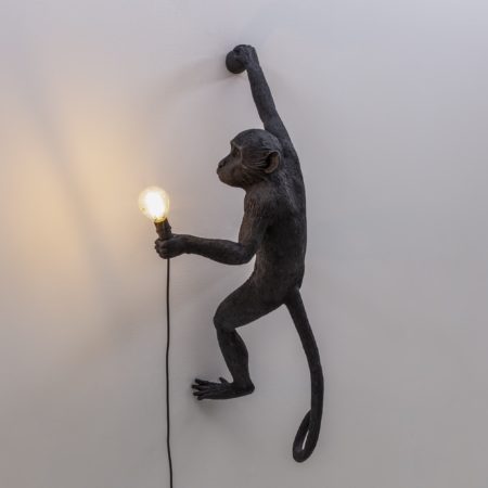 SELETTI MONKEY LAMP OUTDOOR HANGING WANDLAMP ZWART - Afbeelding 5