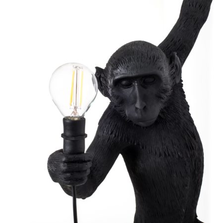 SELETTI MONKEY LAMP OUTDOOR HANGING WANDLAMP ZWART - Afbeelding 7