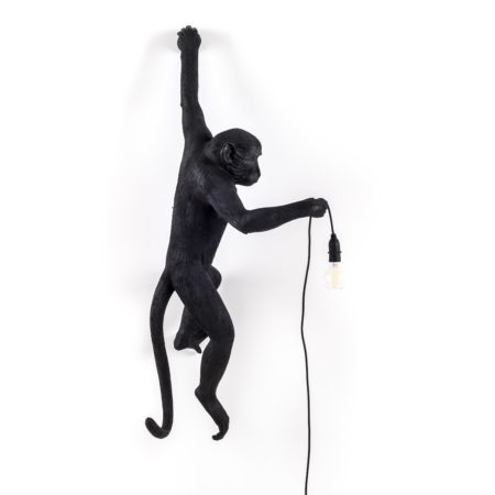 SELETTI MONKEY LAMP OUTDOOR HANGING WANDLAMP ZWART - Afbeelding 3