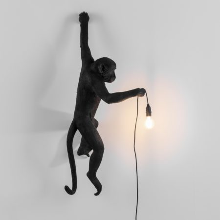 SELETTI MONKEY LAMP OUTDOOR HANGING WANDLAMP ZWART - Afbeelding 4