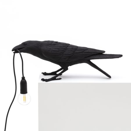 SELETTI BIRD LAMP ZWART - Afbeelding 2