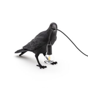 SELETTI BIRD LAMP ZWART