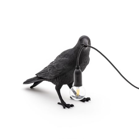 SELETTI BIRD LAMP ZWART
