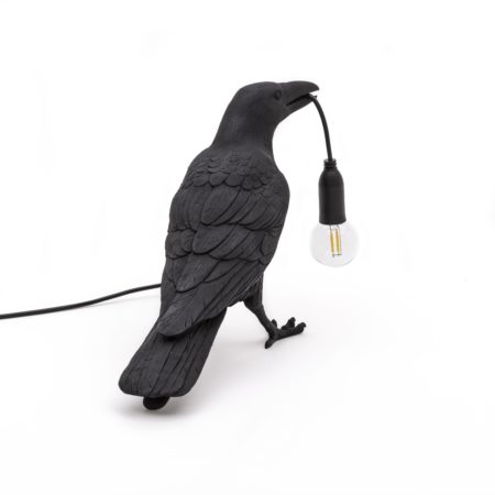SELETTI BIRD LAMP ZWART - Afbeelding 2