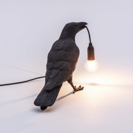 SELETTI BIRD LAMP ZWART - Afbeelding 8
