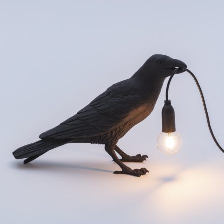 SELETTI BIRD LAMP ZWART - Afbeelding 5
