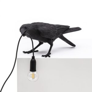 SELETTI BIRD LAMP ZWART