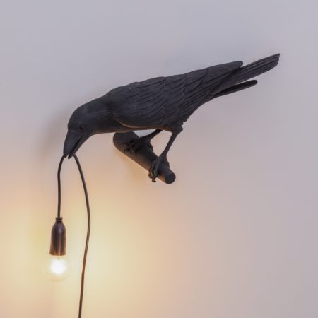 SELETTI BIRD WANDLAMP ZWART - Afbeelding 7