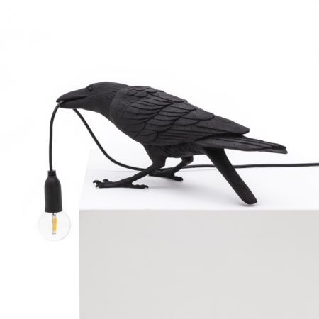 SELETTI BIRD LAMP ZWART - Afbeelding 4