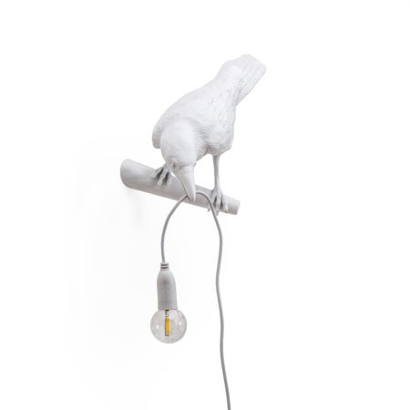 SELETTI BIRD WANDLAMP WIT - Afbeelding 2