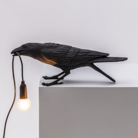 SELETTI BIRD LAMP ZWART - Afbeelding 7