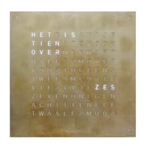 QLOCKTWO CREATOR'S EDITION SILVER & GOLD