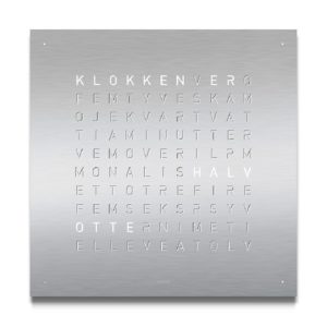 QLOCKTWO STAAL RVS