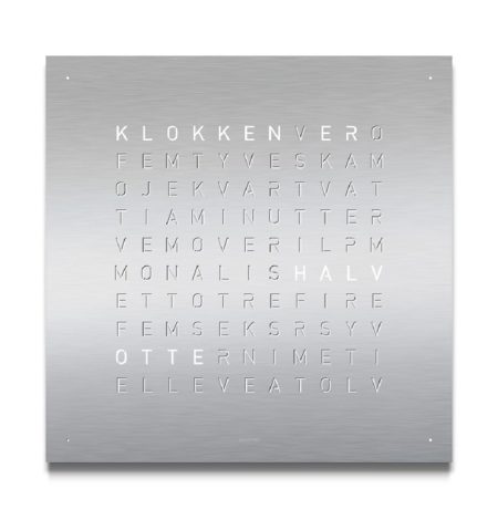 QLOCKTWO STAAL RVS