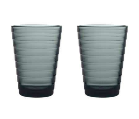 IITTALA  AINO AALTO  GLAS  33 CL GRIJS - 2 stuks