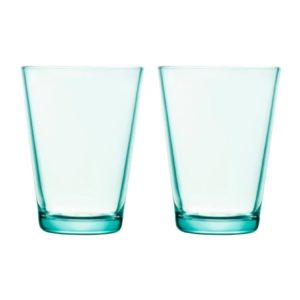 IITTALA KARTIO WATERGROEN GLAS 40CL – SET 2 STUKS
