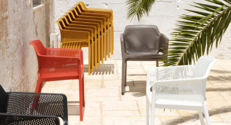 NARDI DINING TUINSTOEL -NET- MOSTERDGEEL - Afbeelding 2
