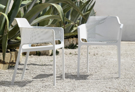 NARDI DINING TUINSTOEL -NET- WIT - Afbeelding 4