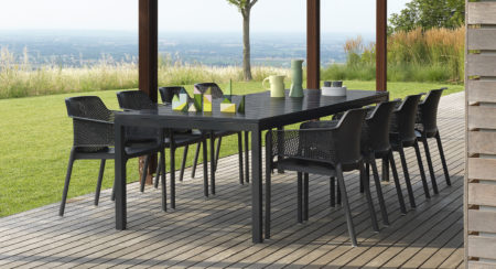 NARDI DINING TUINSTOEL -NET- ANTRACIET - Afbeelding 2