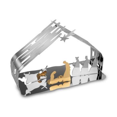 Alessi Bark Crib Kerststal RVS - Afbeelding 2