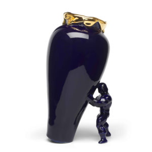 Jasmin Djerzic My Superhero Vaas Blauw - Goud