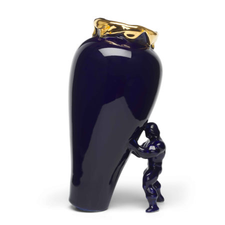 Jasmin Djerzic My Superhero Vaas Blauw - Goud