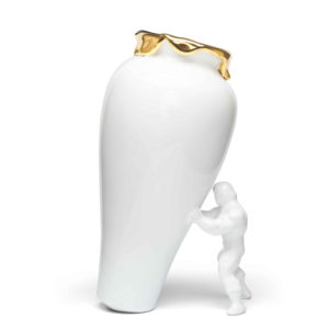 Jasmin Djerzic My Superhero Vaas Wit - Goud