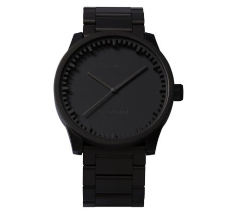LEFF Amsterdam Tube Watch Zwart Staal S42 Horloge